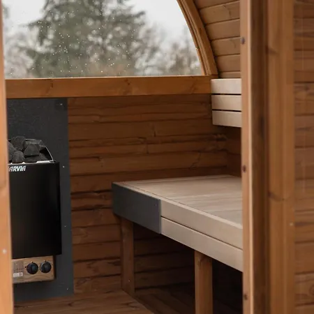 La Roulotte - Bain Nordique - Sauna Et Animaux Hytte *